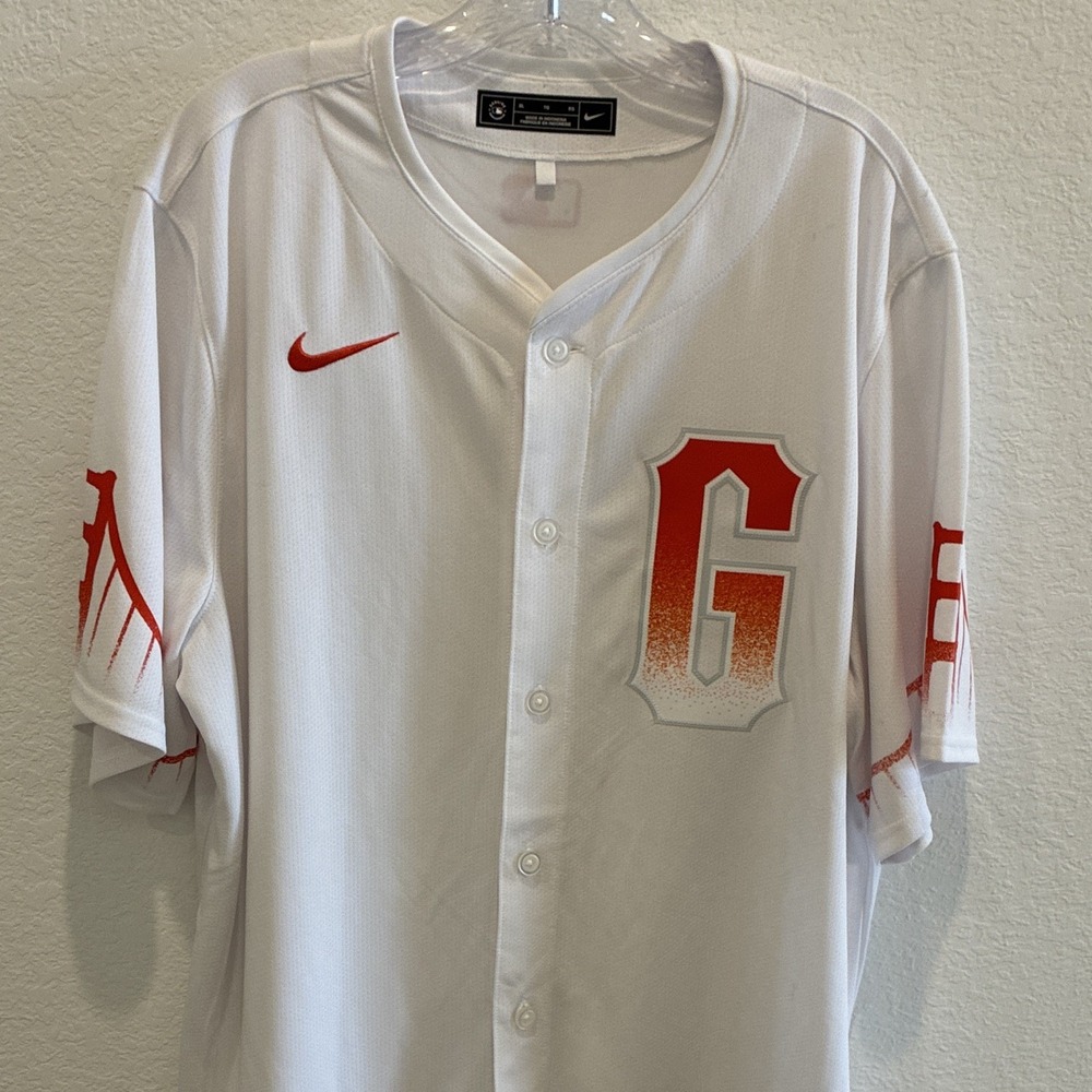 NIKE~MLB Fan Baseball Jersey~ White Button-Up~ XL  NWOT
